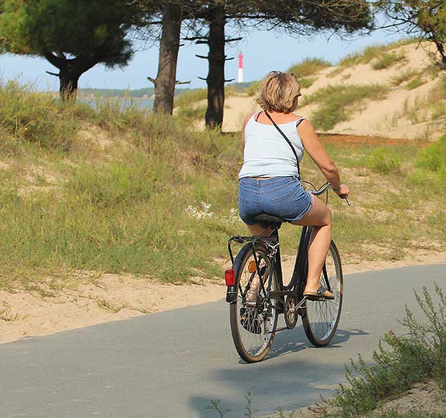 activités pistes cyclables camping naturiste le Petit Dauphin les Mathes La Palmyre Royan Charente Maritime